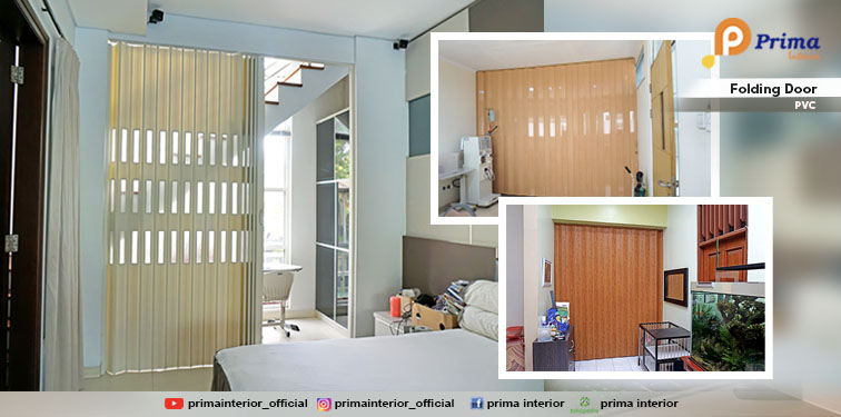 Folding Door PVC , Penyekat PVC , Pintu PVC