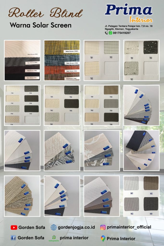 √ Katalog Daftar Harga Roller Blind di Yogyakarta Terlengkap