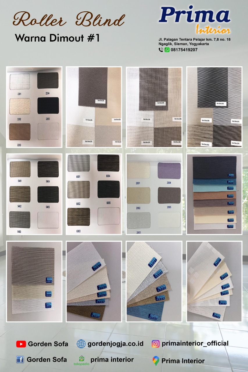 √ Katalog Daftar Harga Roller Blind di Yogyakarta Terlengkap