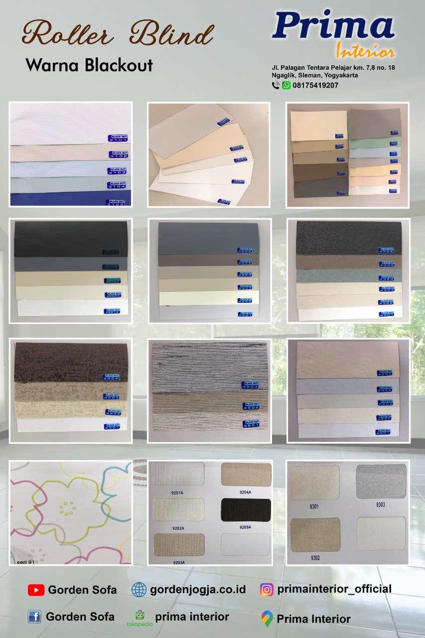 √ Katalog Daftar Harga Roller Blind di Yogyakarta Terlengkap