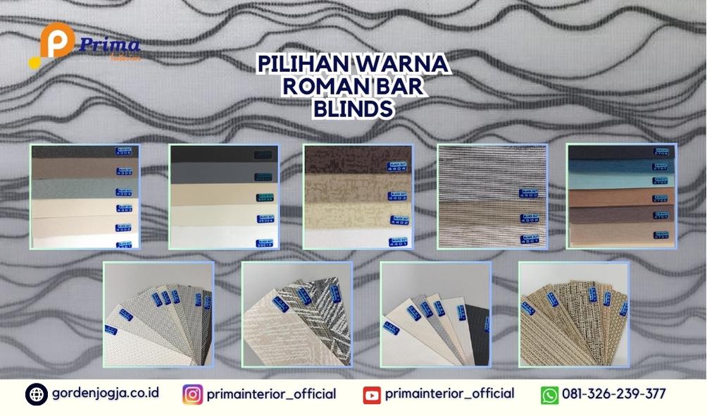 Roman Shade Blind dan Roman Bar Blind Mataram: Solusi Elegan untuk ...