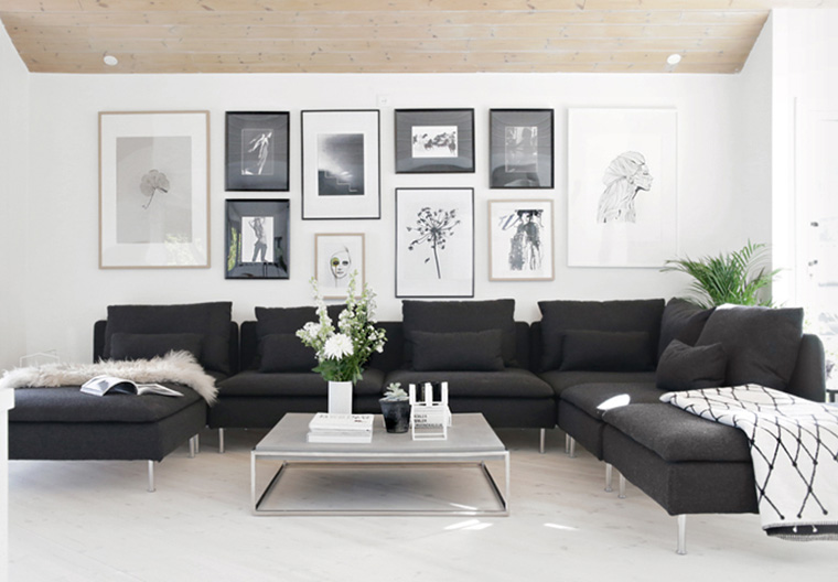 DESAIN INTERIOR RUMAH MINIMALIS MONOKROM